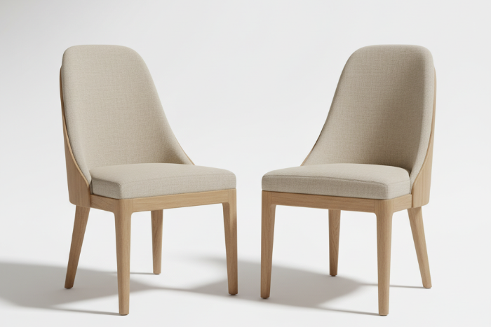 Lincoln High-Back Oak Dining Chair (Set of 2)