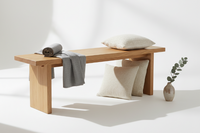 Solid Oak Dining Bench