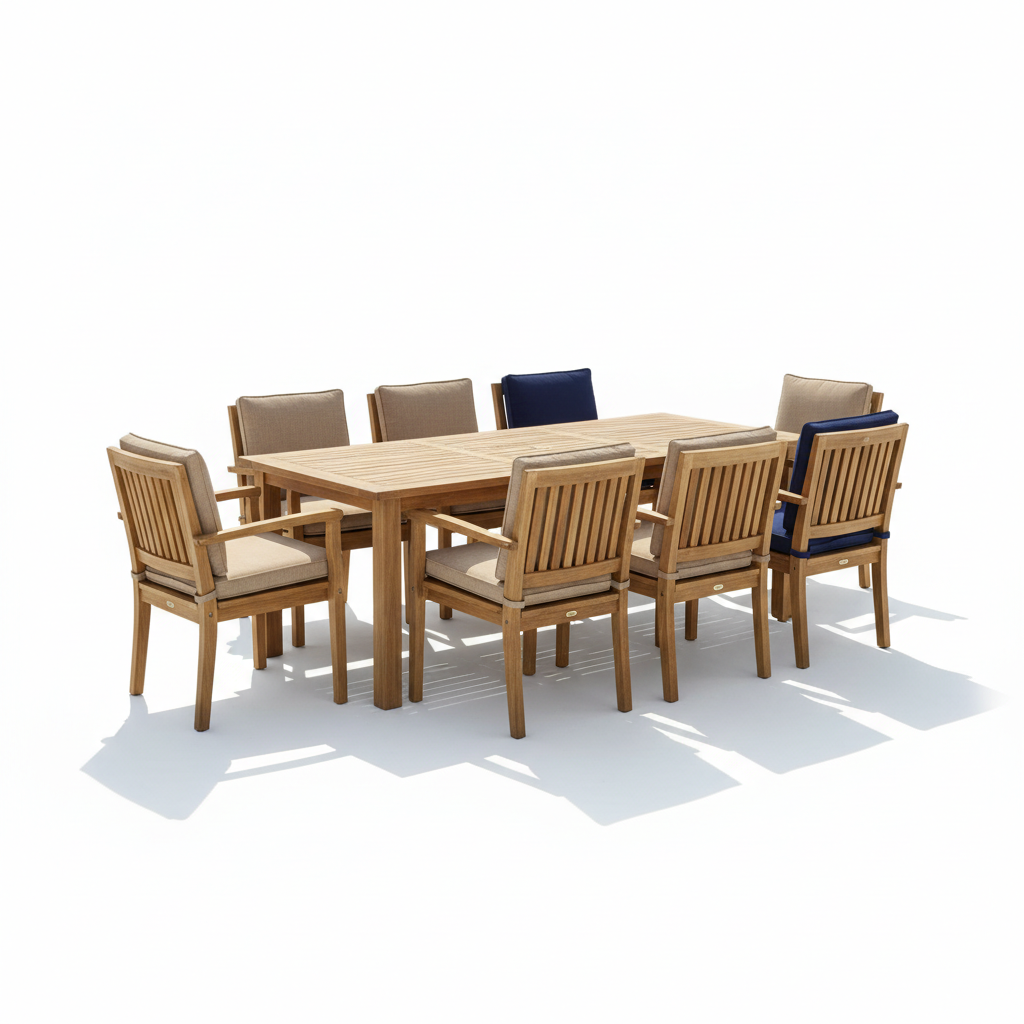 Devon Teak 8-Seater Outdoor Dining Set