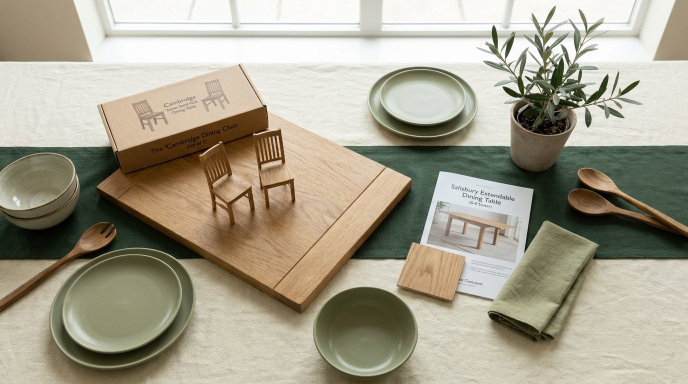 Cambridge Solid Oak Dining Table