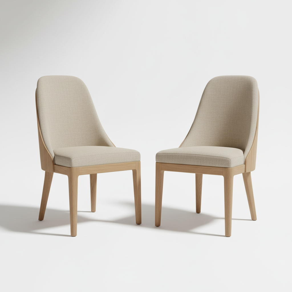 Lincoln High-Back Oak Dining Chair (Set of 2)