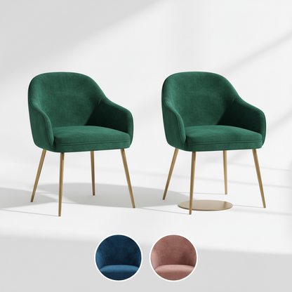 Mayfair Velvet Dining Chair (Set of 2)