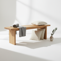 Solid Oak Dining Bench