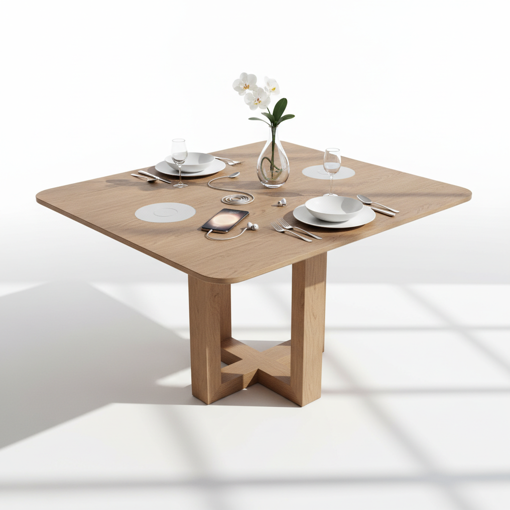 The 'Future' Smart Table with Wireless Charging