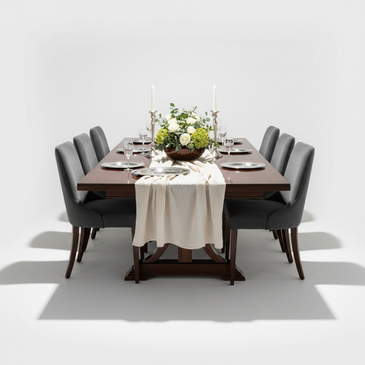 The 'Kensington' Grand Mahogany Extending Table (8-12 Seater)